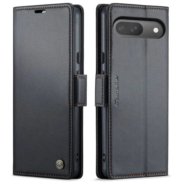 RFID Leather Card Holder Case For Google Pixel Google Pixel 7A / Black CM20231116-06-Pixel 7A-Black