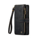 Zipper Leather Wallet Case For Google Pixel Google Pixel Fold / Black CM20240819-02-Pixel Fold-Black