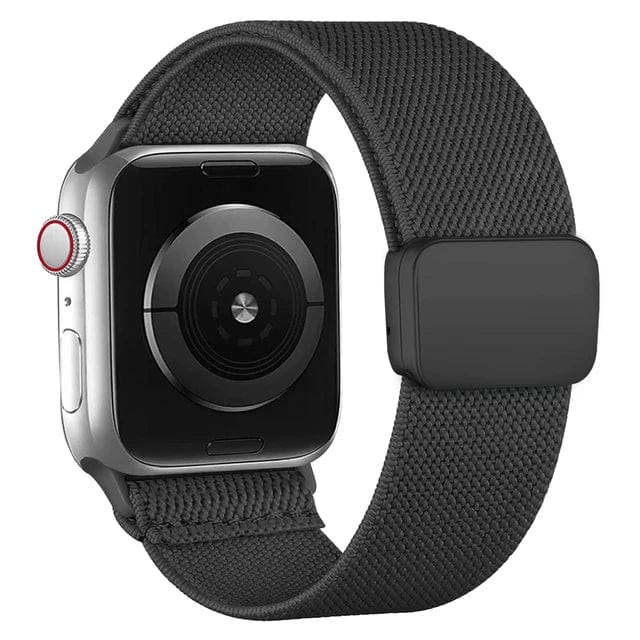 Magnetic Nylon Sports Watch Band Black / 38mm 40mm 41mm DP2312292S01
