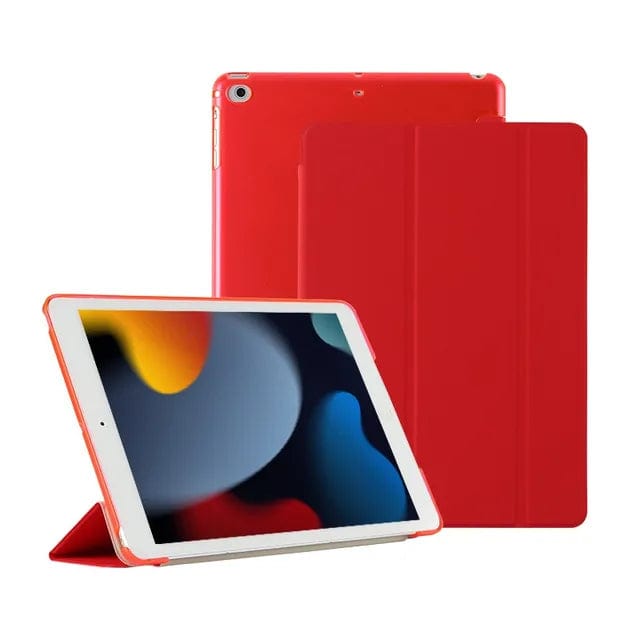 Slim Protective Case Stand For Tablet Red / iPad 2 3 4 CM20240701-01-iPad 2/3/4-Red