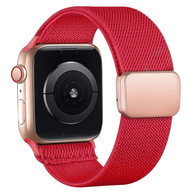 Magnetic Nylon Sports Watch Band Red / 38mm 40mm 41mm DP2312292S13
