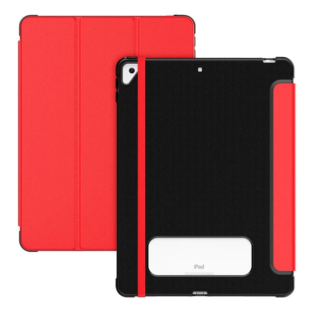 Leather Carbon Fiber Tablet Case iPad Pro 13 (M4) / Red CM20240606-01-iPad Pro 13 (M4)-Red