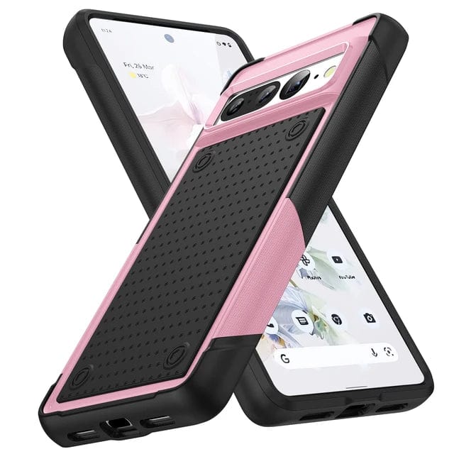 Shockproof Case For Google Pixel Google Pixel 8 / Pink and Black CM20240823-06-Pixel 8-Pink+Black