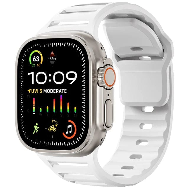 Ultra Wide Sports Watch Band White / 42mm 44mm 45mm 49mm DP2405171L02
