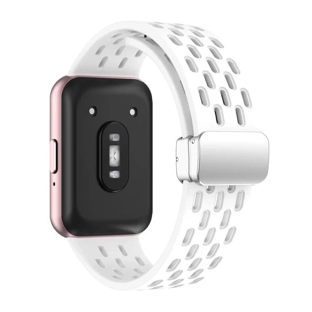 Breathable Magnetic Sports Watch Band For Samsung Galaxy Fit 3 White / For Galaxy Fit 3 / CHINA 200000049:1714056674;200000051:100016948;200007763:201336100