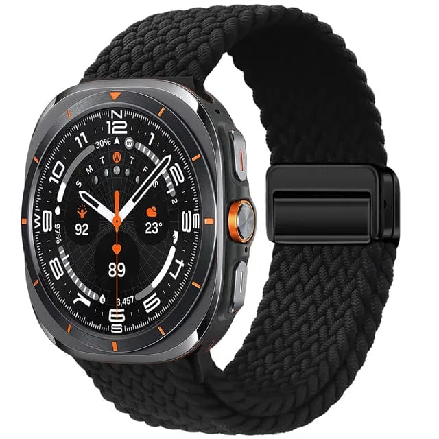 Braided Magnetic Sports Band For Samsung Watch 7 Black DX0816101