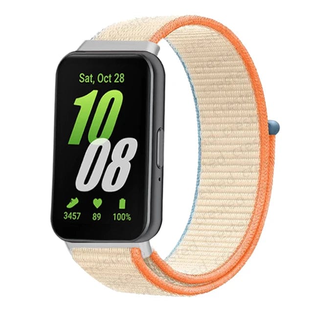 Nylon Sports Watch Band For Samsung Galaxy Fit 3 cream / For galaxy fit 3 / CHINA 200000049:100013775;200000051:100016944;200007763:201336100
