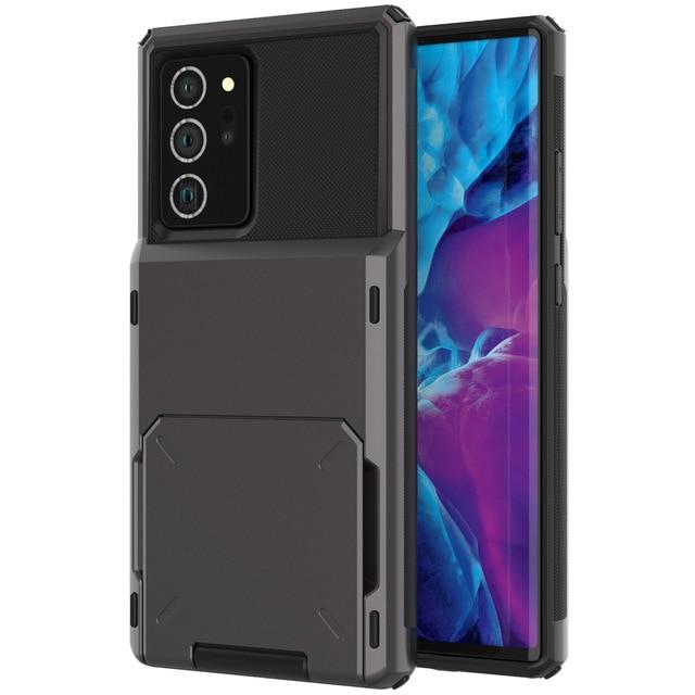 Shockproof Wallet Case For Samsung Galaxy Galaxy S23 FE / Black M220213-B-for Galaxy S23 FE-Black