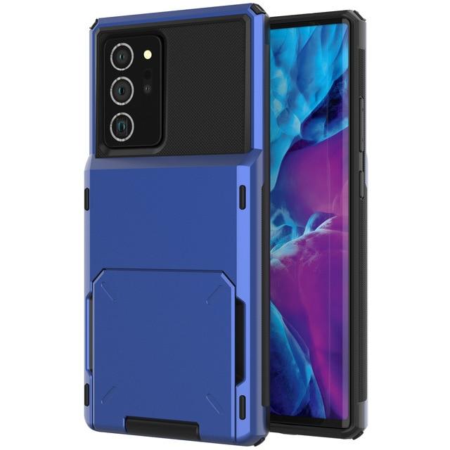 Shockproof Wallet Case For Samsung Galaxy Galaxy S23 FE / Blue M220213-B-for Galaxy S23 FE-Blue