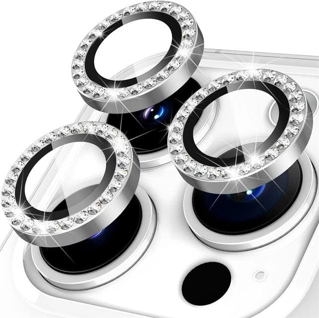 iPhone Camera Lens Protector Rhinestone Silver / iPhone 14 Pro CM20230403-A-01-iPhone 14 Pro-Diamond Silver
