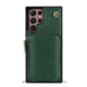 Leather Wallet Case With Lanyard For Samsung Galaxy Galaxy S23 / Emerald CM20230714-B-02-Samsung S23-Green