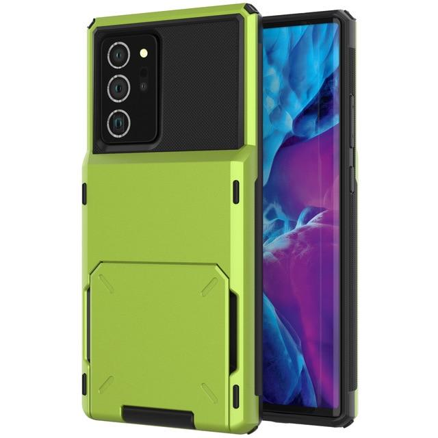 Shockproof Wallet Case For Samsung Galaxy A Galaxy A22 5G / Green M220213-B-for Galaxy A22 5G-Green