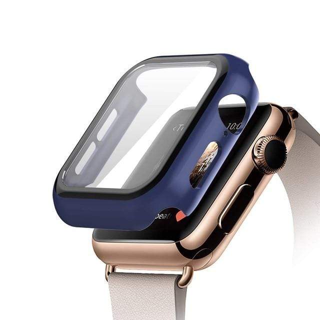 Tempered Glass Protective Watch Case Midnight Blue / 49mm DP220909305