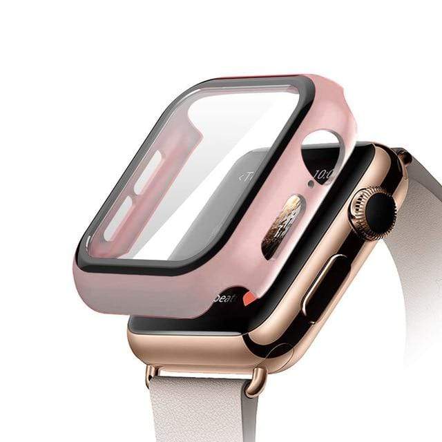 Tempered Glass Protective Watch Case Pink / 49mm DP220909308