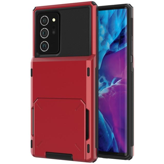 Shockproof Wallet Case For Samsung Galaxy Galaxy S23 FE / Red M220213-B-for Galaxy S23 FE-Red