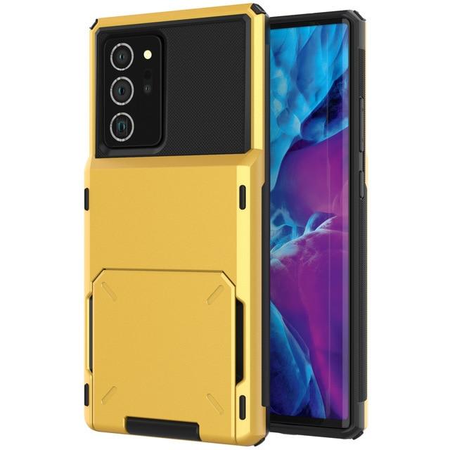 Shockproof Wallet Case For Samsung Galaxy Galaxy S23 FE / Yellow M220213-B-for Galaxy S23 FE-Yellow