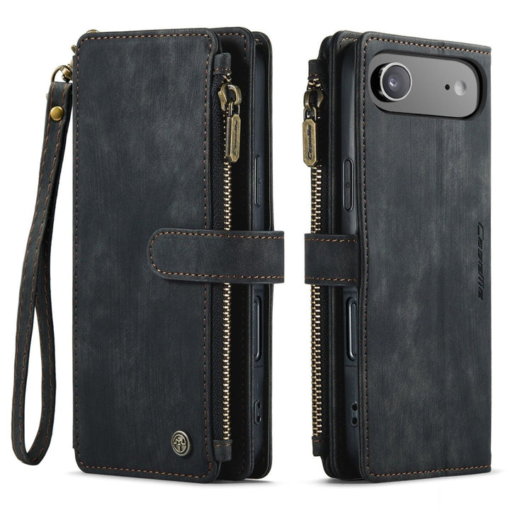 Zipper Leather Wallet Phone Case iPhone Air Black Parkfield Supplies