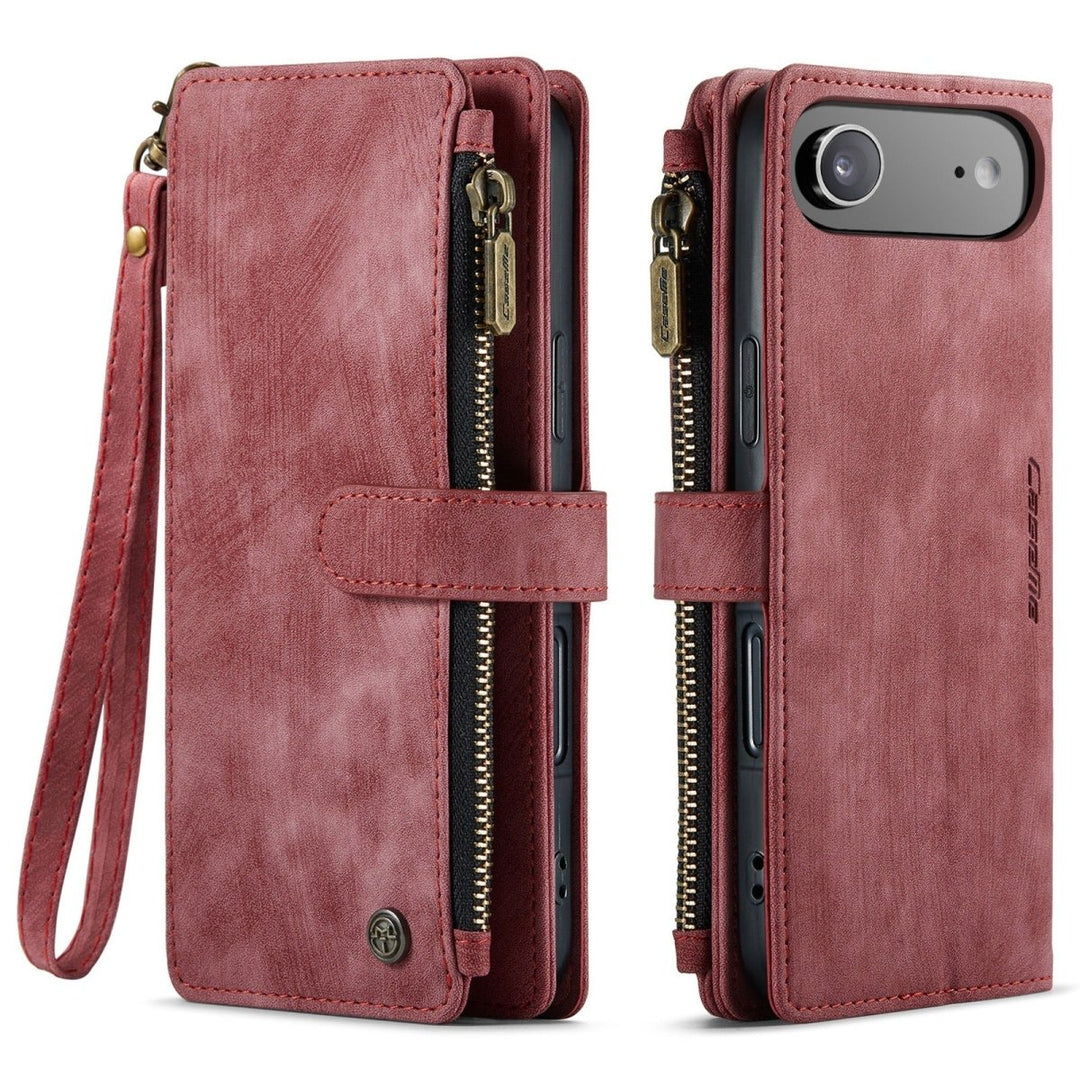 Zipper Leather Wallet Phone Case iPhone Air Red Parkfield Supplies
