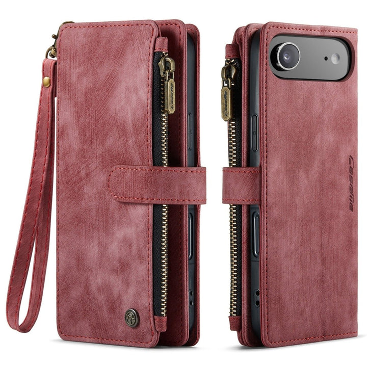 Zipper Leather Wallet Phone Case iPhone Air Red Parkfield Supplies
