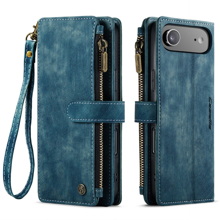 Zipper Leather Wallet Phone Case iPhone Air Black Parkfield Supplies