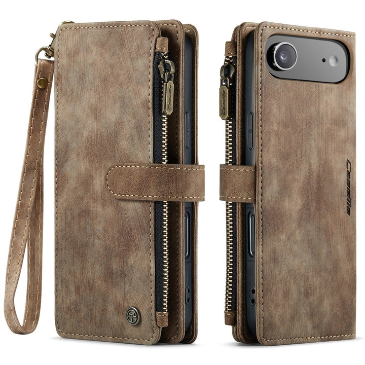 Zipper Leather Wallet Phone Case iPhone Air Black Parkfield Supplies