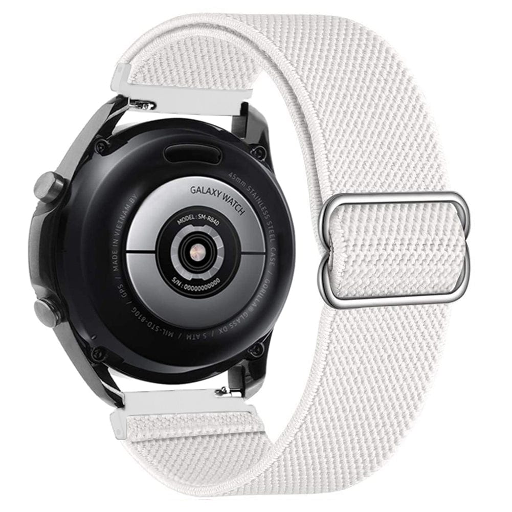 Adjustable Nylon Sports Watch Band For Samsung White / 20mm DS2105242S01