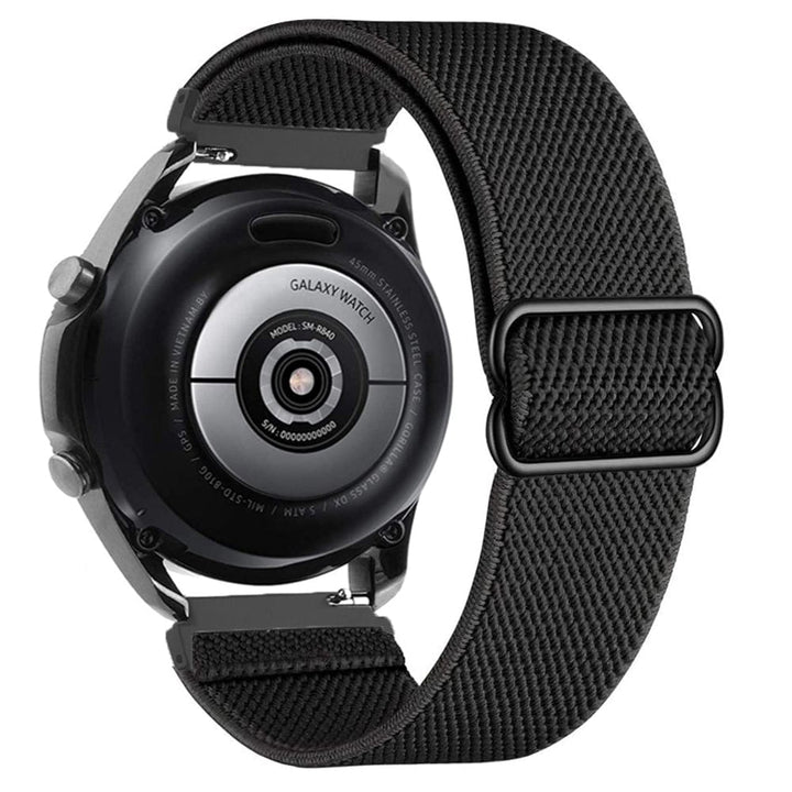 Adjustable Nylon Sports Watch Band For Samsung Black / 20mm DS2105242S02
