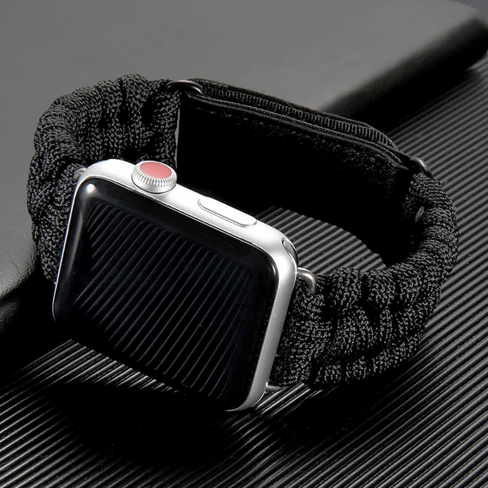 Survival Paracord Watch Band Black / 38mm, 40mm & 41mm DP191212S10