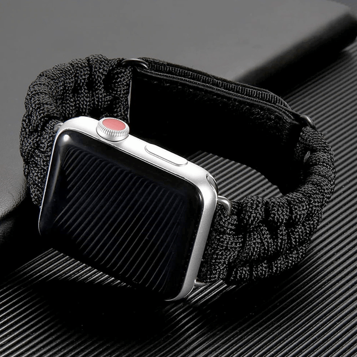 Survival Paracord Watch Band Black / 38mm, 40mm & 41mm DP191212S10