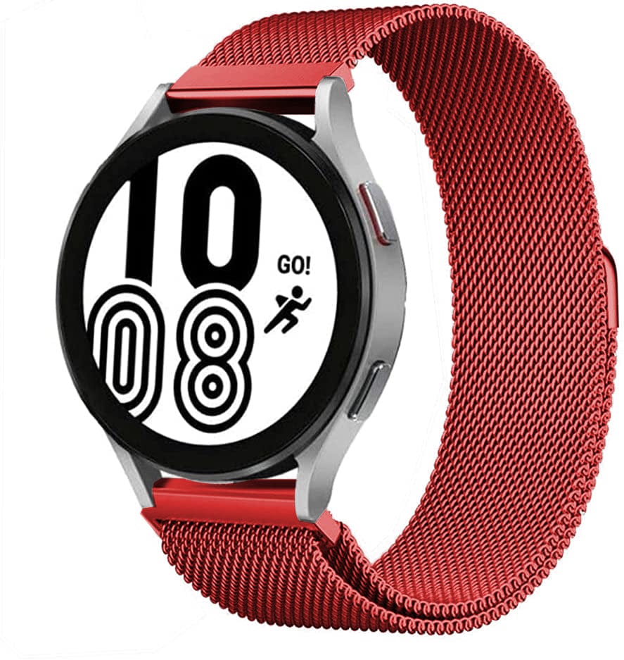 Milanese Stainless Steel Watch Band For Samsung Red / 20mm DX090320