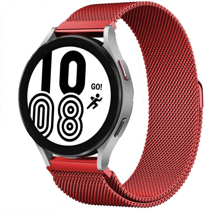 Milanese Stainless Steel Watch Band For Samsung Red / 20mm DX090320