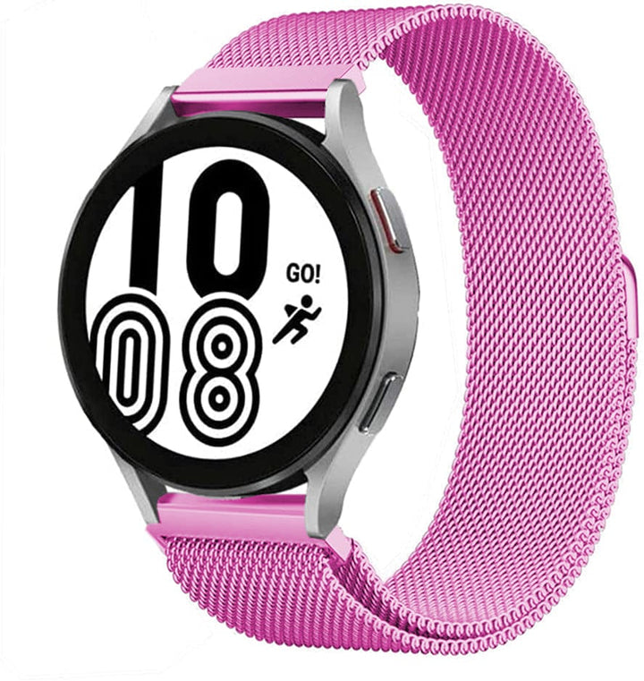 Milanese Stainless Steel Watch Band For Samsung Violet Pink / 20mm DX090308