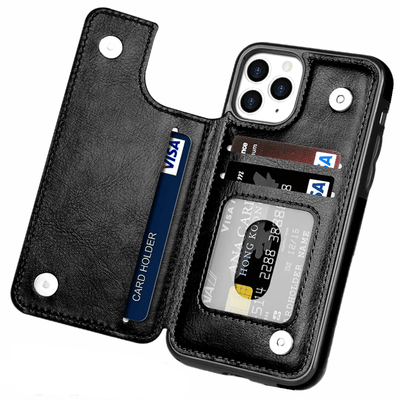 Flip Leather Phone Wallet Case