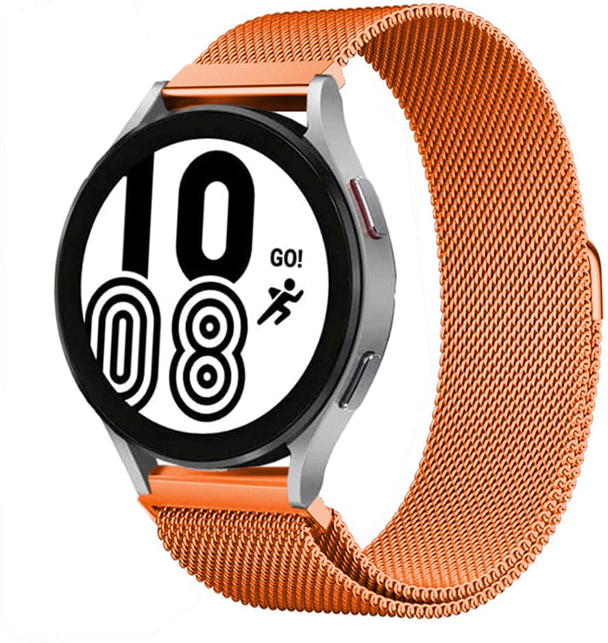 Milanese Stainless Steel Watch Band For Samsung Orange / 20mm DX090312