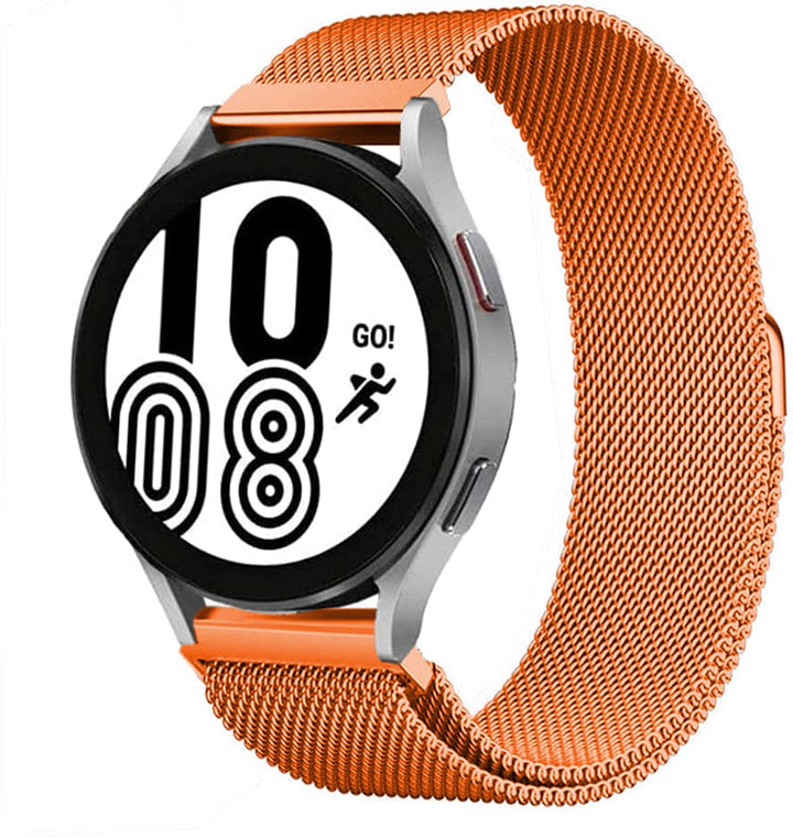 Milanese Stainless Steel Watch Band For Samsung Orange / 20mm DX090312