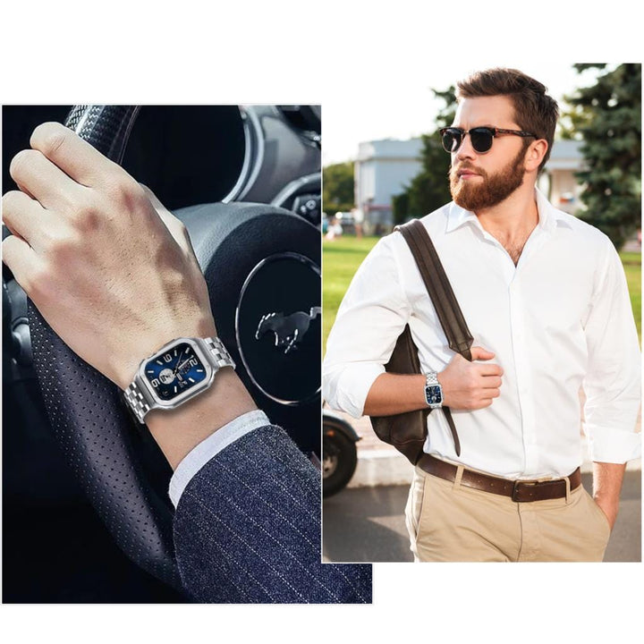 Stainless Steel Bracelet Watch Band With Shockproof Case