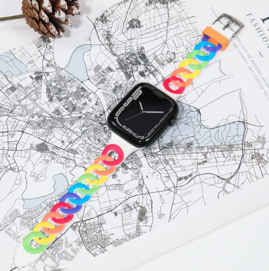 Silicone Chain Watch Band