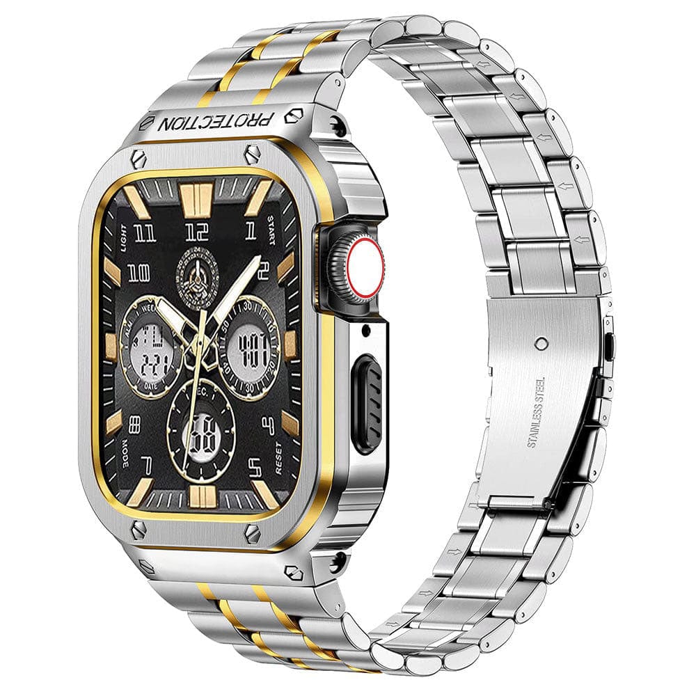 Stainless Steel Watch Band With Shockproof Case