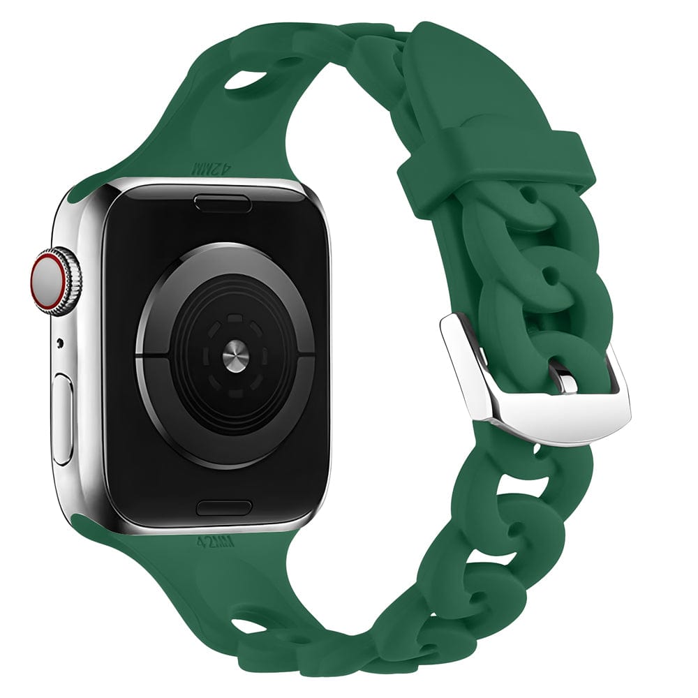 Silicone Chain Watch Band Sea Green / 38mm, 40mm & 41mm DP202112181S18