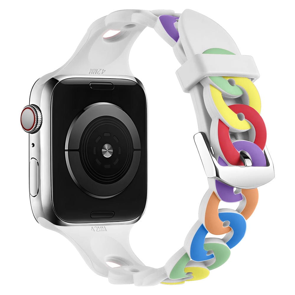 Silicone Chain Watch Band Colorful / 38mm, 40mm & 41mm DP202112181S03