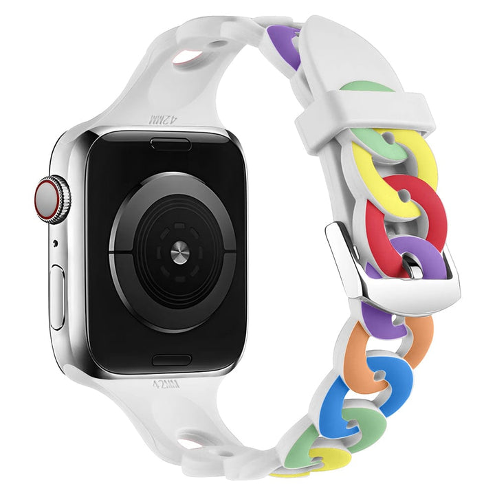 Silicone Chain Watch Band Colorful / 38mm, 40mm & 41mm DP202112181S03
