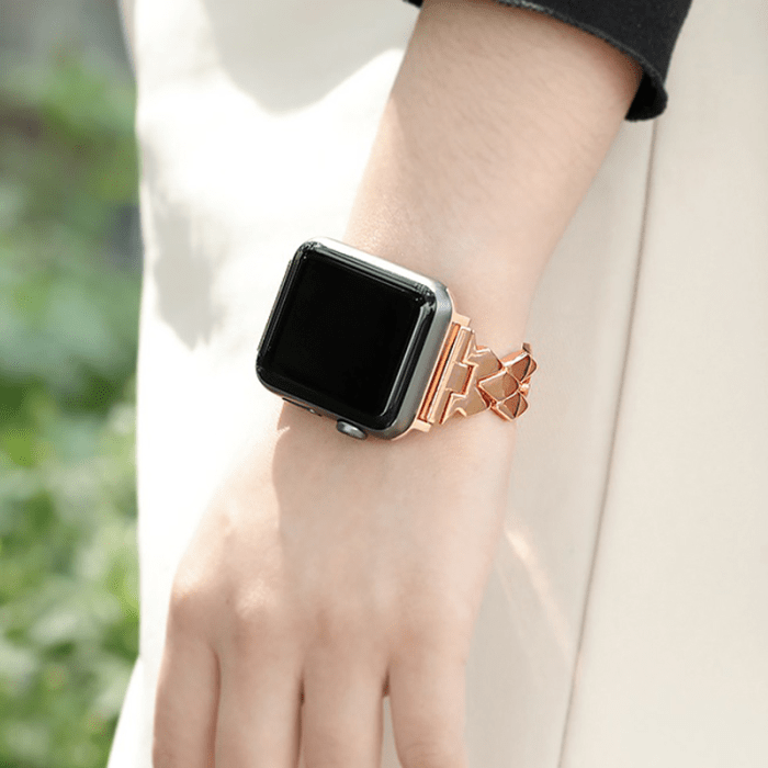 Rhombus Stainless Steel Watch Band