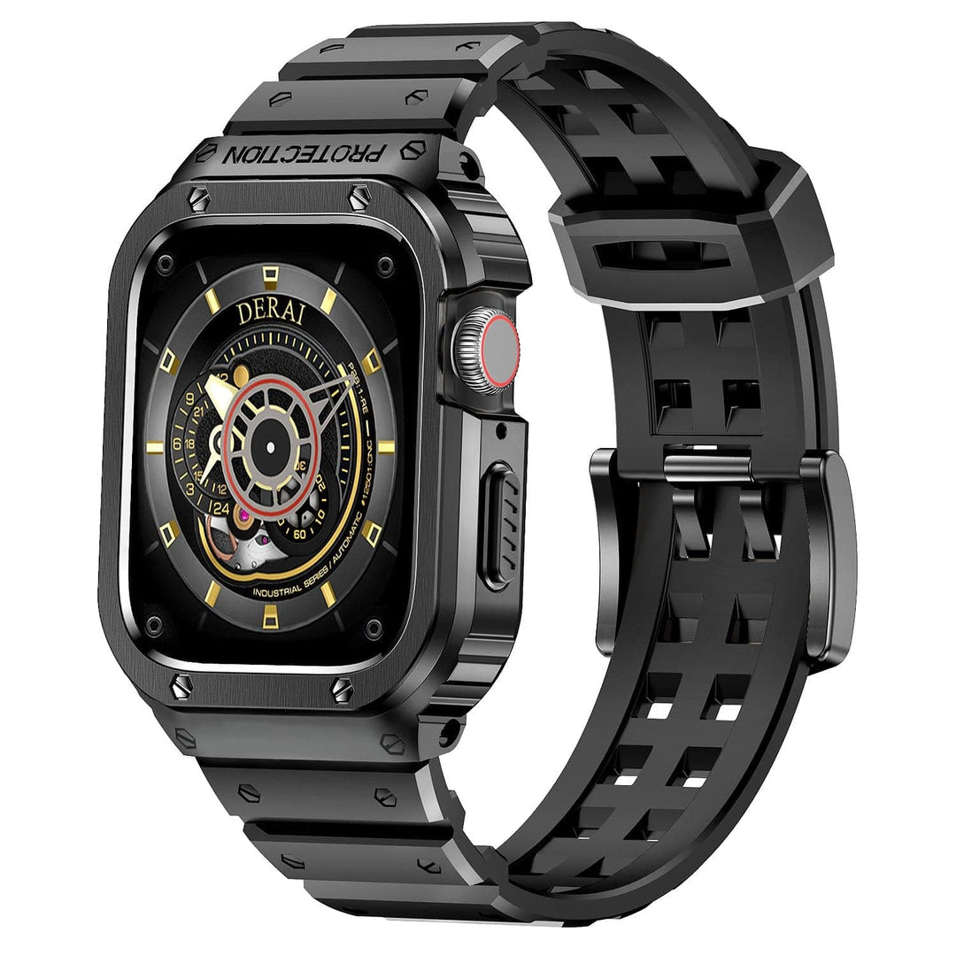 Sports Watch Band With Shockproof Case Black / 44mm DP2205261AL03