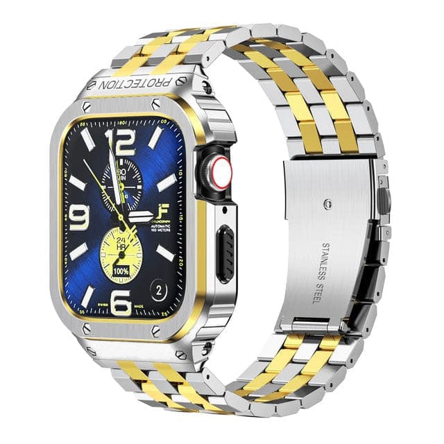 Stainless Steel Bracelet Watch Band With Shockproof Case Silver Gold / 44mm DP2210172S04&DP18111200&DP18112200