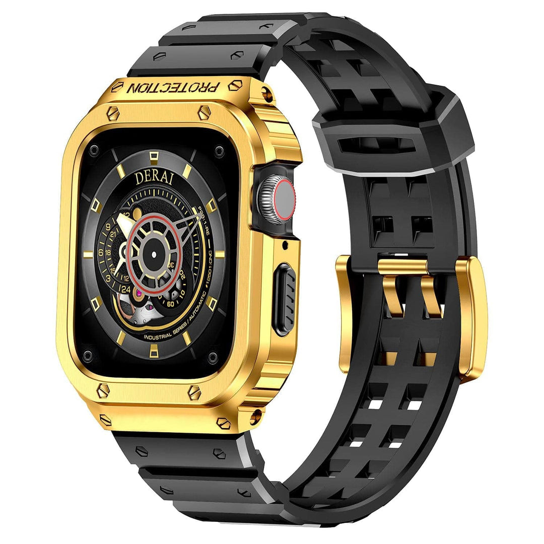 Sports Watch Band With Shockproof Case Gold / 44mm DP2205261AL04