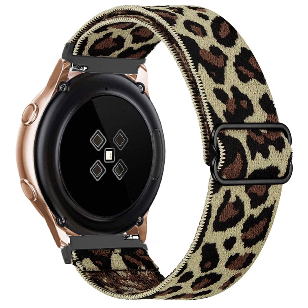Adjustable Nylon Sports Watch Band For Samsung Light Leopard / 20mm DS2105242S20