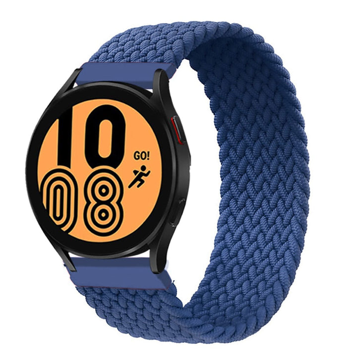 Braided Solo Loop Watch Band For Samsung Blue / 20mm / XXS DS201202S04-XXS