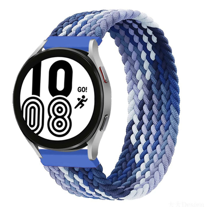 Braided Solo Loop Watch Band For Samsung Blue / 20mm / XXS DS201202S13-XXS