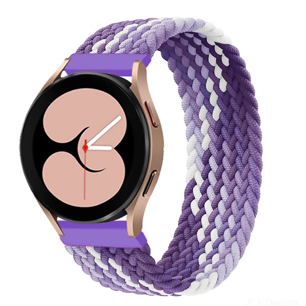 Braided Solo Loop Watch Band For Samsung Purple / 20mm / XXS DS201202S14-XXS
