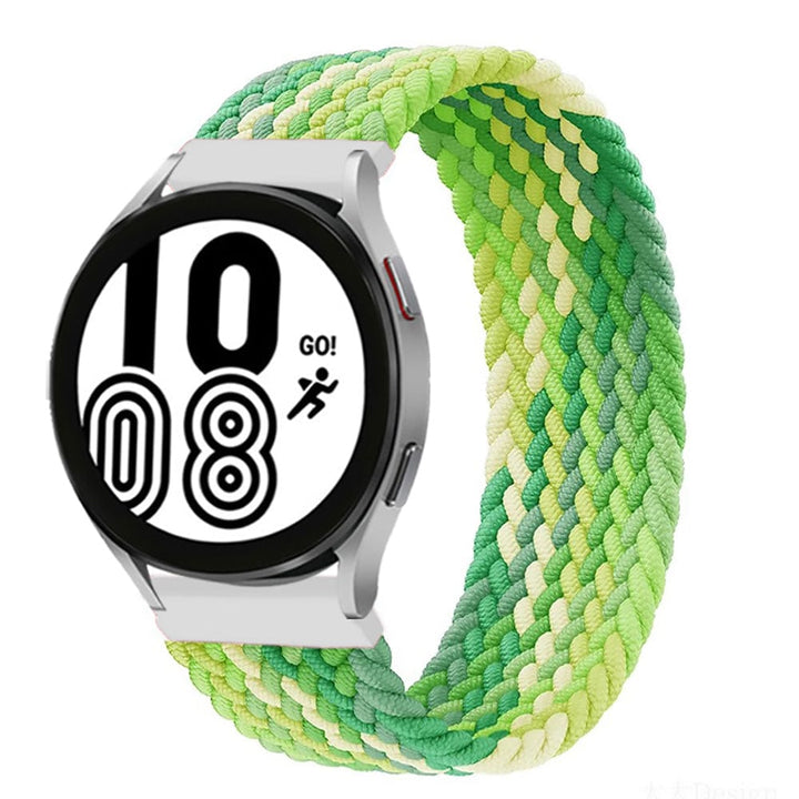 Braided Solo Loop Watch Band For Samsung Lime Green / 20mm / XXS DS201202S17-XXS